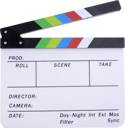 Изображение Commlite Klaps Filmowy 30x25cm / Biay / Na Pisaki - Mazaki (SB3939) - 5903876995737