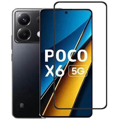 Изображение Connect Xiaomi Poco X6 2.5D Full Cover Japan Glue Glass Anti-Static Stronger