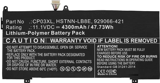 Picture of CoreParts Laptop Battery for HP 55,86Wh