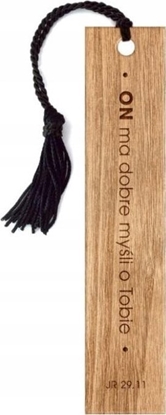 Attēls no Cozywood Zakadka drewniana - ON ma dobre my¶li