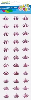 Attēls no Craft with Fun OZDOBA DEK KRYSZT SPRZ KORONA ROZ 33SZT CF12/288