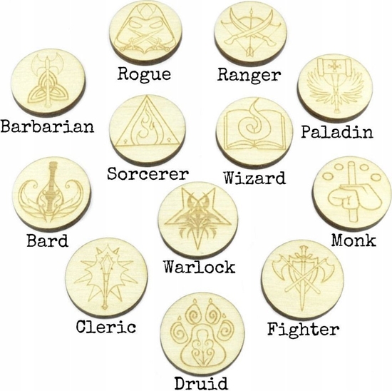 Изображение Crafters Crafters: Znaczniki klas do gier RPG