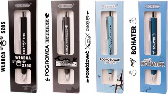 Picture of Cresco Dugopis z nadrukiem Motto - On w etui GB mix