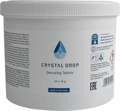 Attēls no Crystal Drop DESCALING TABLETS CRYSTAL DROP 12 CYCL