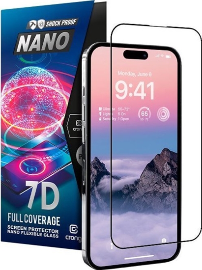Picture of Crong Crong 7D Nano Flexible Glass - Niepkajce szko hybrydowe 9H na cay ekran iPhone 14 Pro Max