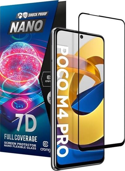Picture of Crong Crong 7D Nano Flexible Glass - Niepkajce szko hybrydowe 9H na cay ekran POCO M4 Pro 5G