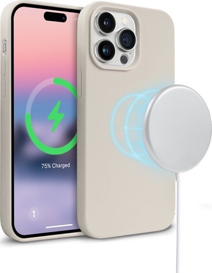 Picture of Crong Crong Color Cover Magnetic - Etui iPhone 14 Pro Max MagSafe (kamienny be)