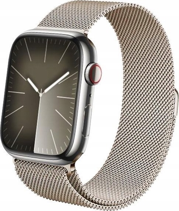 Attēls no Crong Crong Milano Steel  Pasek ze stali nierdzewnej do Apple Watch 42/44/45/49 mm (szampaski)