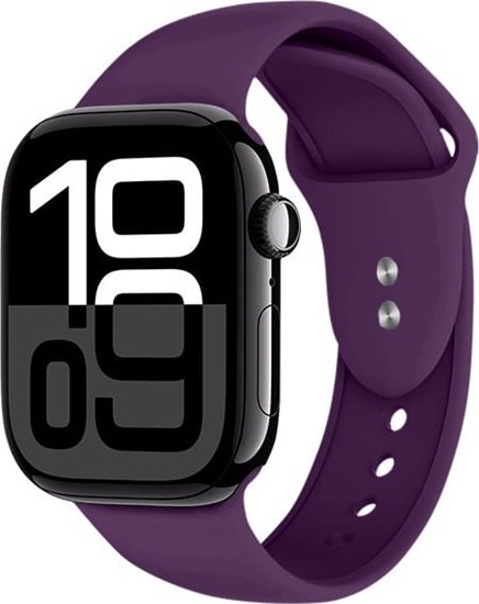 Изображение Crong Liquid - Pasek do Apple Watch 44/45/46/49 mm (liwkowy)