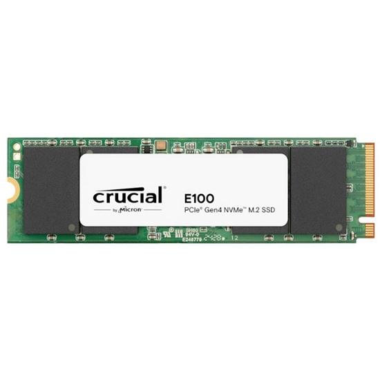 Picture of SSD|CRUCIAL|E100|480GB|M.2|PCIe Gen4|NVMe|3D NAND|Write speed 2500 MBytes/sec|Read speed 4500 MBytes/sec|CT480E100SSD8