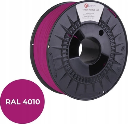 Attēls no C-Tech Filament 3D C-TECH PREMIUM LINE PETG RAL4010 1,75mm 1kg Telemagenta