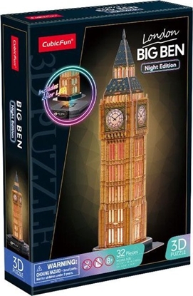 Attēls no Cubic Fun Puzzle 3D Big Ben (wersja nocna)