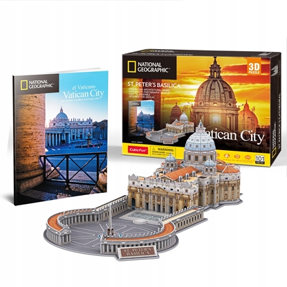 Attēls no CUBIC FUN PUZZLE 3D NATIONAL GEOGRAPHIC BAZYLIKA W. PIOTRA