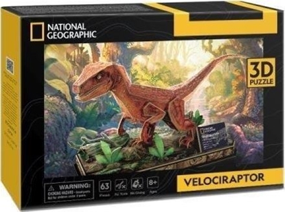 Attēls no Cubic Fun PUZZLE 3D NATIONAL GEOGRAPHIC WELOCIRAPTOR
