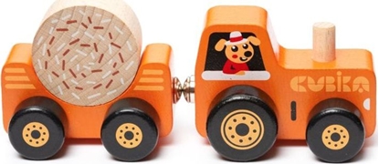 Изображение Cubika Traktor Drewniany z Magnesami