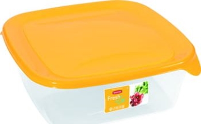 Picture of Curver KOMPLET POJEMNIKÓW FRESH&GO 3X0,8L ÓTY/TRANSPARENTNY 182218