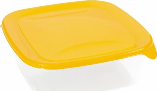 Picture of Curver POJEMNIK NA YWNO "FRESH&GO" KWADRATOWY 1,2L ÓTY/TRANSPARENTNY 182276