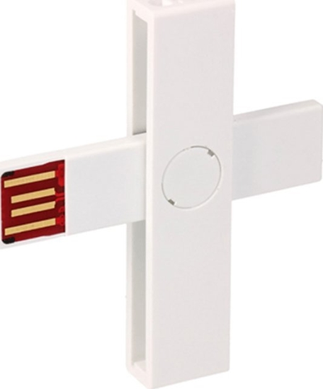 Изображение Czytnik +ID Smart Card Reader white BLISTER