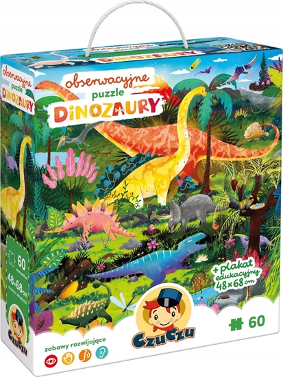 Picture of Czuczu CzuCzu Obserwacyjne puzzle Dinozaury 60 elementów