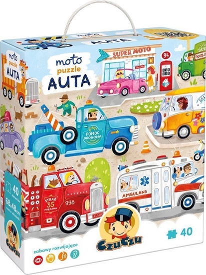 Picture of Czuczu Puzzle 40 element?w Moto puzzle Auta