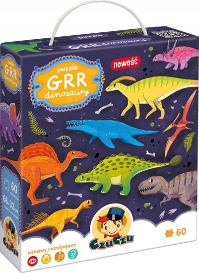 Picture of Czuczu Puzzle 60 elementów Grr Dinozaury