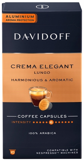 Изображение Davidoff Kapsuki Crema Elegant Lungo do Nespresso 10 szt.