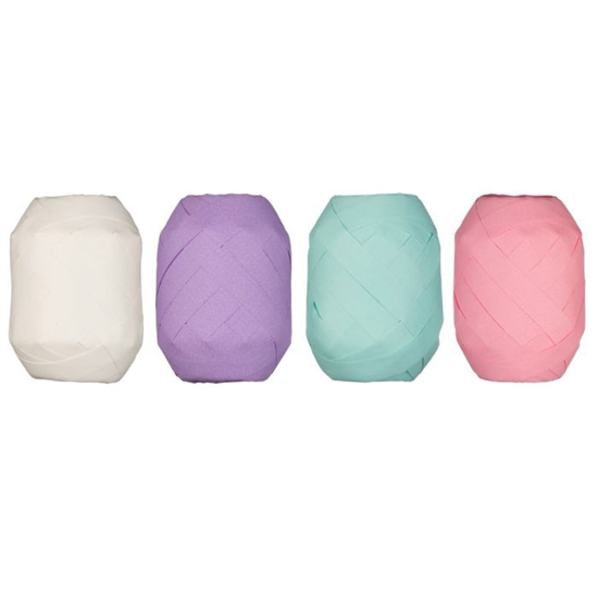 Изображение Dāvanu lenta Kapel matēta pasteļkrāsas 10mx10mm 4-veidi