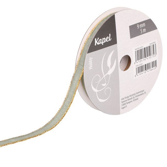 Изображение Dāvanu lente Kapel Velvet 9mmx5m 4-krāsas