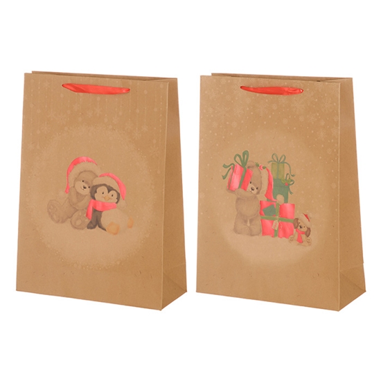 Picture of Dāvanu maisiņš Winteria Xmas teddy bear 31x42x12cm