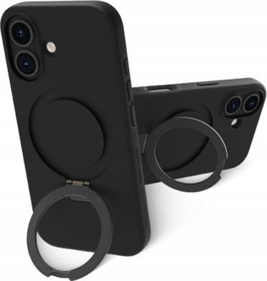 Picture of dbramante dbramante1928 Iceland Ultra D3O MS Kick - obudowa ochronna z podstawk do iPhone 16 kompatybilna z MagSafe (black)