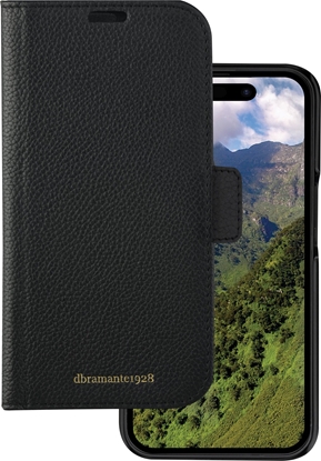 Attēls no dbramante New York - 2-in-1 Leather Wallet for iPhone 15 Plus - Night Black