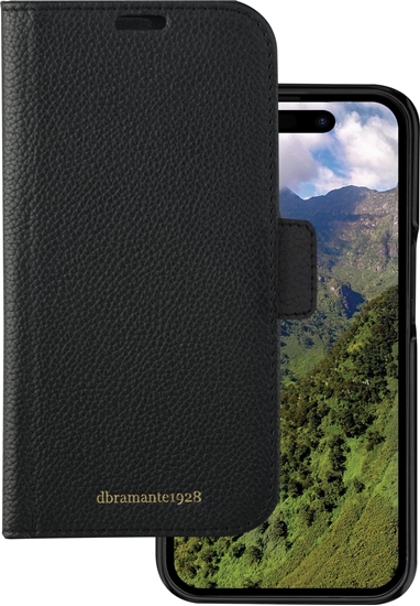 Изображение dbramante New York - 2-in-1 Leather Wallet for iPhone 15 Pro - Night Black