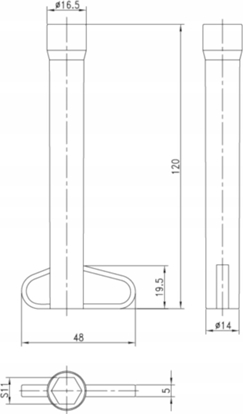 Attēls no Deante Klucz rurowy - M8