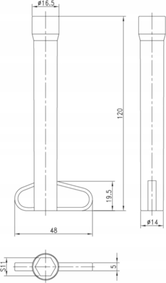 Picture of Deante Klucz rurowy - M8