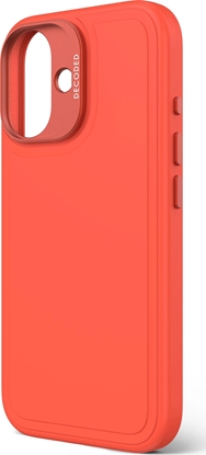 Attēls no Decoded Decoded AntiMicrobial Silicone Stacks Backcover - silikonowa obudowa ochronna do iPhone 16 kompatybilna z MagSafe (tangerine)