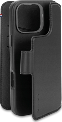 Изображение Decoded Decoded Leather Detachable Wallet - skórzana obudowa ochronna do iPhone 16 Pro Max kompatybilna z MagSafe (black)