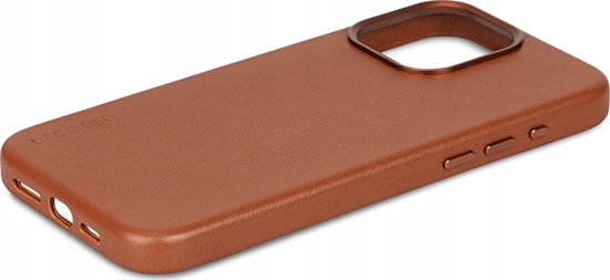 Picture of Decoded Etui Decoded Leather Case skórzane z MagSafe do iPhone 15 Pro - brzowe