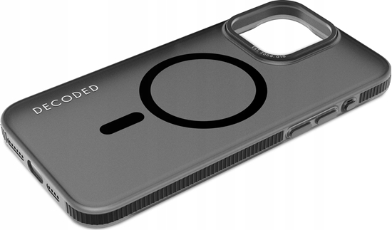 Picture of Decoded Etui Decoded Transparent Grip Case z MagSafe do iPhone 15 Pro Max - szaro-czarne