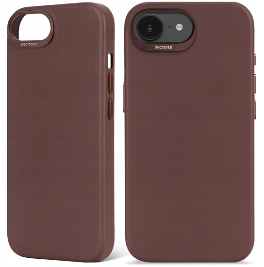 Picture of Decoded Leather Backcover - skórzana obudowa ochronna do iPhone 16e kompatybilna z MagSafe (chocolate brown)