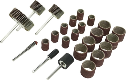 Изображение Dedra ciernice listkowe i tamy szlifierskie, zestaw 24szt