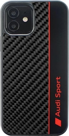 Изображение DefaultBrand Audi Carbon Fiber iPhone 12/12 Pro 6.1" czarny/black hardcase AUS-TPUPCIP12P-R8/D1-BK