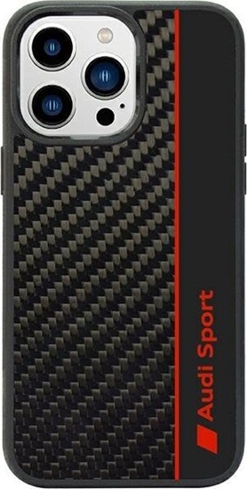 Picture of DefaultBrand Audi Carbon Fiber iPhone 14 Pro Max 6.7" czarny/black hardcase AUS-TPUPCIP14PM-R8/D1-BK