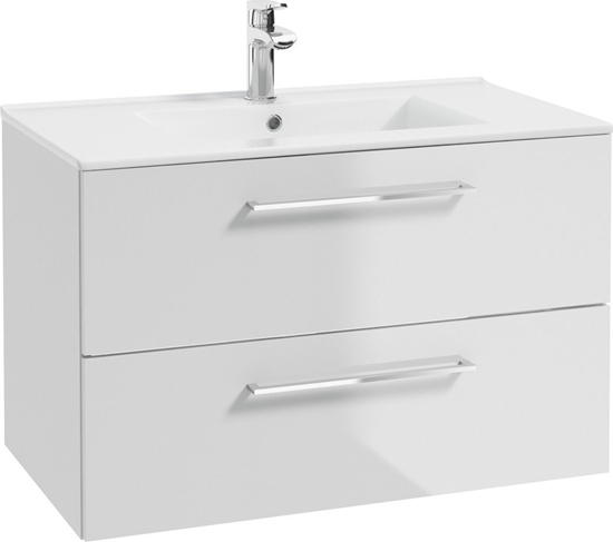 Picture of Deftrans 207-D-05013+1520 DEFTRANS KOMPLET GAMA LUMI BLACK 50 2D WHITE (SZAFKA+UMYWALKA) // DEF.207-D-05013+1520