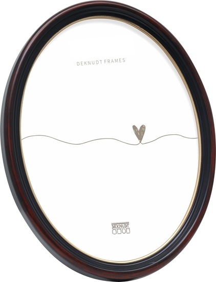 Picture of Deknudt S100F9 Oval Frame  13x18 Resin black-brown