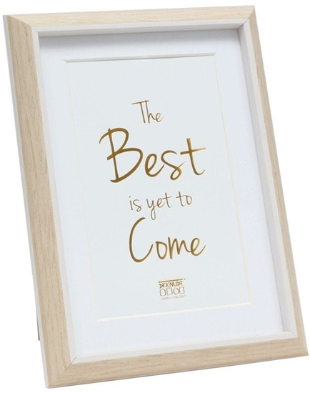 Picture of Deknudt S46WG4 P1 Resin    30x40 Nature/White with Passepartout