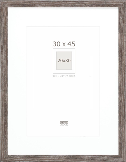 Picture of Deknudt S66KH3 P1          30x45 Wood grey oak w. Passepartout