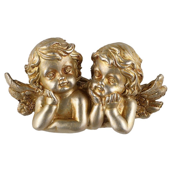 Picture of Dekors enģeļu pāris Winteria zelta