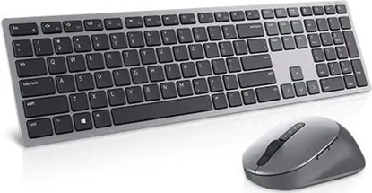 Picture of Dell Premier Multi-Device Keyboard and Mouse KM7321W Keyboard and Mouse Set, Wireless, Batteries included, EN/LT, Titan grey