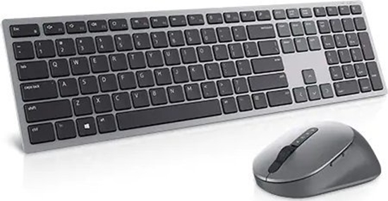 Picture of Dell Premier Multi-Device Keyboard and Mouse KM7321W Keyboard and Mouse Set, Wireless, Batteries included, EN/LT, Titan grey