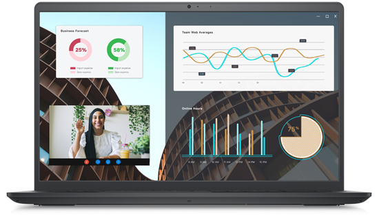 Изображение no name Dell Vostro 15 3530  Black 156 ''; WVA FHD Anti-glare Intel Core i3  i3-1305U 8 GB DDR4 SSD 512 GB  Intel UHD Graphics Windows 11 Home 80211ac Keyboard language English Keyboard backlit Warranty 36 month(s) Battery warranty 12 month(s)